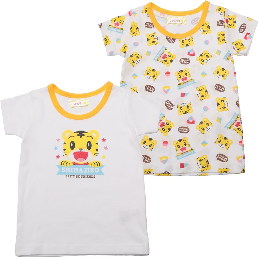 Amazon Co Jp 西松屋 2枚組半袖シャツ しまじろう 80cm 90cm 95cm 服 ファッション小物
