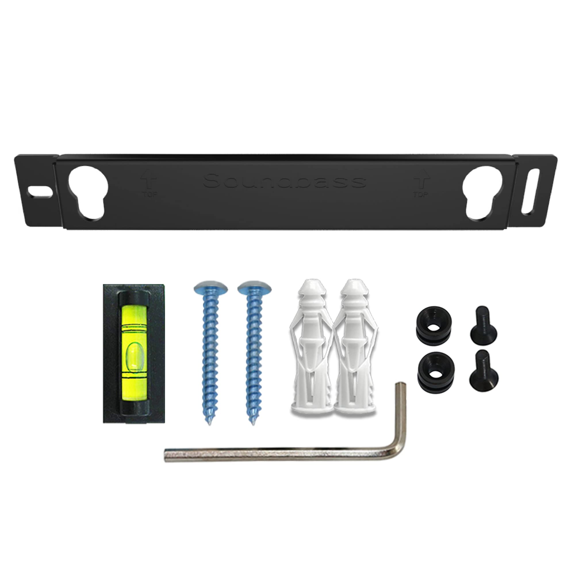Sound Bass Solo 5 Wall Mount Bracket for Bose Solo 5 Sound Bar, Complete Kit with All Mounting Hardware, Compatible with Series II Soundbar, Designed in The UK by Soundbass