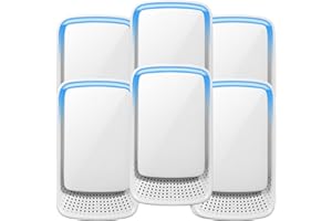 LYCXBFJIA 6 Pack Plug in Air Purifier with Negative Ion Generator, Air Ionizers for Home & Dust Mites, Quiet Odor Eliminator for Bedroom, Office, Kitchen, Pet Odor, Smoke, Dust