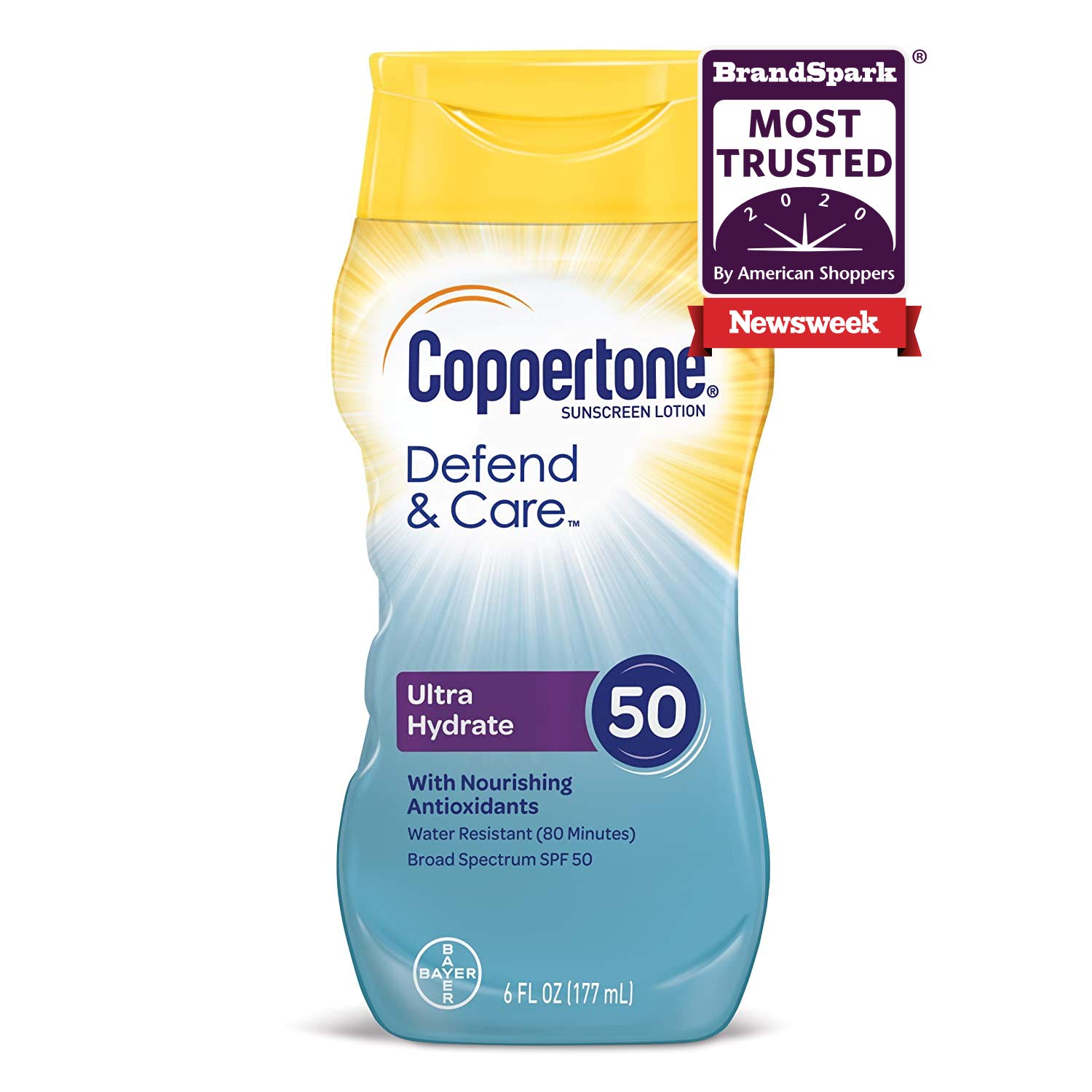 coppertone defend and care face spf 50
