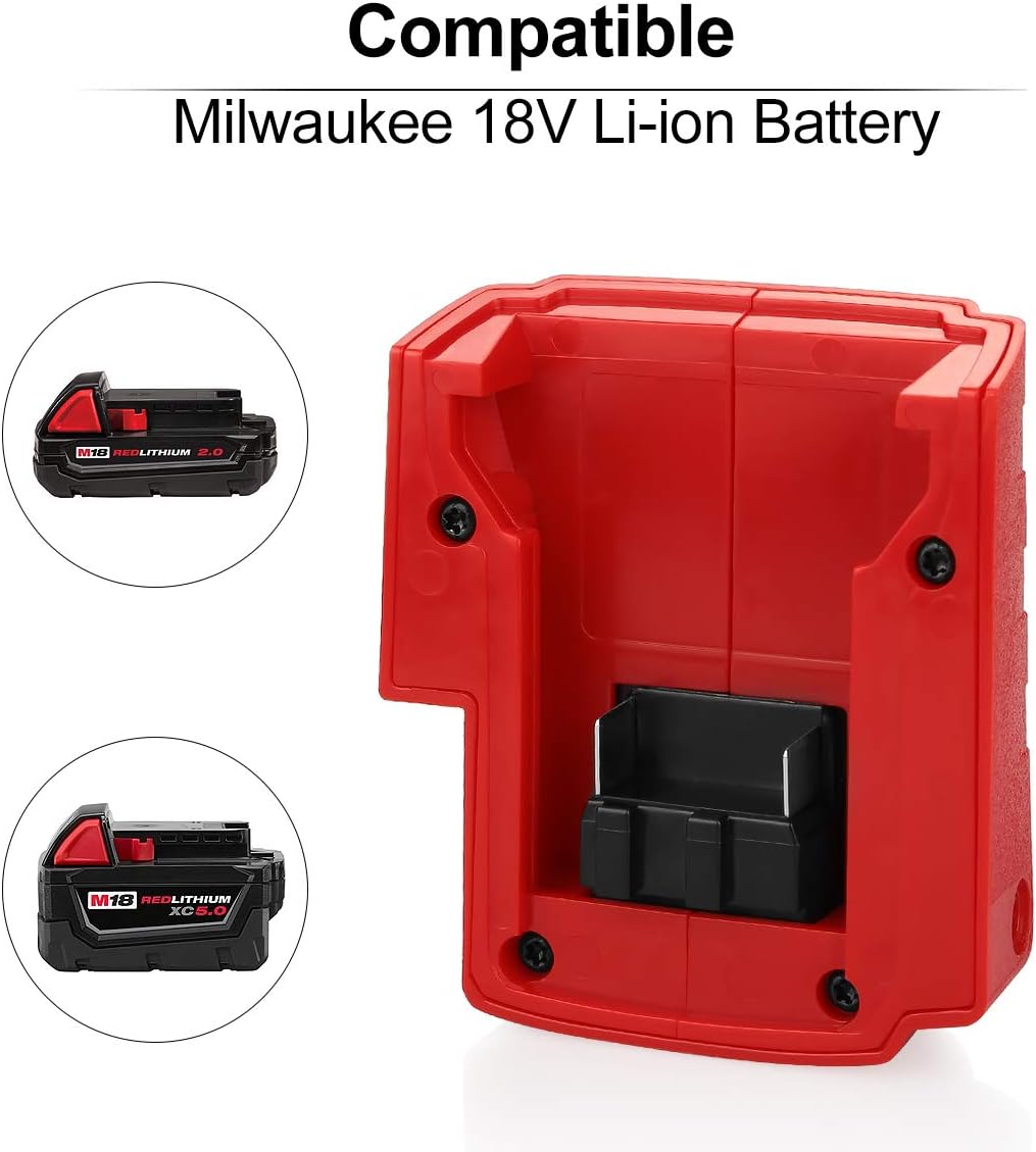 Energup 18V USB Battery Adapter for Milwaukee Li-ion Battery- Phones iPads Radios Charger Adapter: Home Improvement