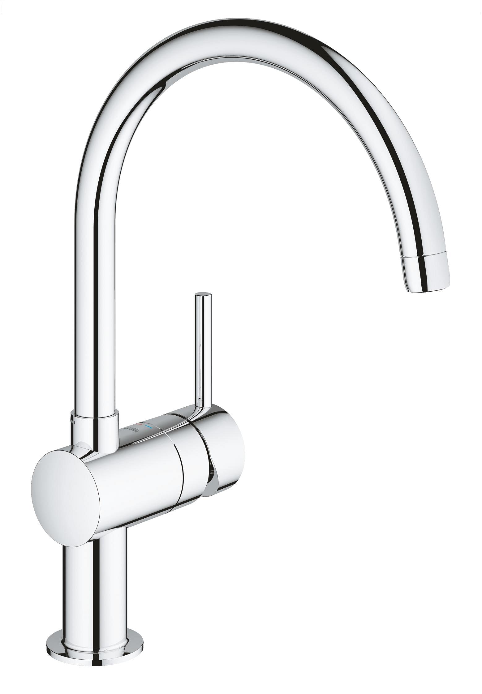 GROHE 32917000 | Minta Kitchen Tap C-Spout | Chrome