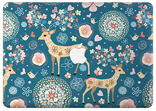 UESWILL Full Body Sticker for 13" MacBook Air, [Anti-scratch] Vinyl Art Skin Decal Sticker- Set w/ Keyboard,Palmrest,Touchpad,Upper & Bottom Skin+Microfibre Cleaning Cloth,(Deer) - Thumbnail 2
