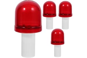 Uonlytech 4pcs Traffic Cone Topper Flashing Warning Light Lamp for Outdoor Parking Safety