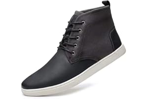 Arkbird Casual Sneaker Shoes, Lace-up Leather Chukka Boots for Men