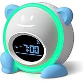 Windflyer OK to Wake Clock for Kids, Sleep Training Clock with Night Light and Sound Machine, Kids Alarm Clock for Bedrooms, 