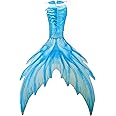 Fabulous Mermaid Dress for Adult Women Men Mermaid Costume with no Flipper Beach Mermaid Swimsuits Bikini Sets