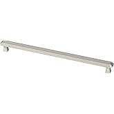 Franklin Brass Napier Cabinet Pull, Nickel, 8-13/16 in (224 mm) Drawer Handle, 1 Pack, P41765K-SN-C
