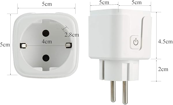El enchufe inteligente HerePow 13A Wifi se puede utilizar con Alexa y Google Home interruptor de enchufe temporizador de control remoto inalmbrico No se requiere concentrador 2 4Ghz 4 paquetes
