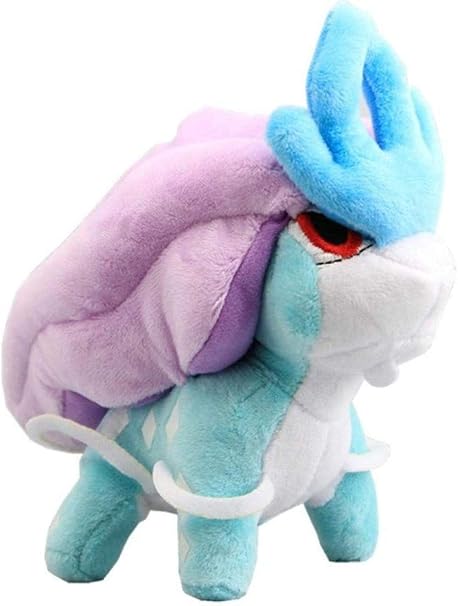 Amazon Co Jp アニメぬいぐるみぬいぐるみ人形 スイクンポケモンシリーズおもちゃ子供向けギフト Toys