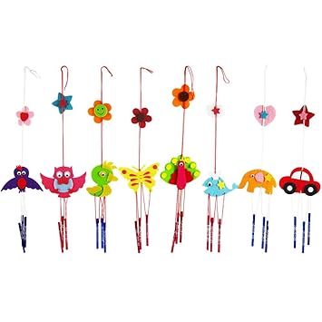 VIPECO Durable 5pcs DIY Campanula Wind Chime Children Kindergarten Arts and Crafts Toys Materials/SMD/Accessories