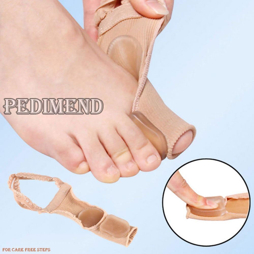 pedimend Gel hallux valgus protectores de dedo gordo del pie/Cabello