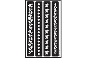 Armour Etch Over N Over Stencil, Christmas Borders