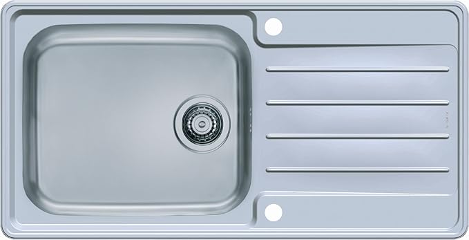 Alveus Praktik 100 Edelstahl Einbau Küchenspüle 980 x 500 mm Abwaschbecken *1085977