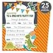Koko Paper Co Dinosaur Party Invitations for Kids' Birthdays or Baby Showers. Set of 25 Cards and Envelopes. Colorful, Fill-in Style for Boys and Girls, 5