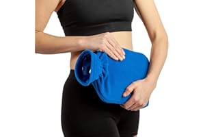 Carex Hot Water Bottle With Cover, Rubber - Heat Therapy and Cold Therapy - For Cramps, Pain Relief, Arthritis, Aches and Pai