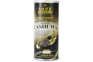 WASABI-O Real Wasabi and Truffle Coated Cashews - Gourmet Snack 6.7oz
