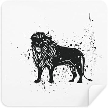 Amazon Com Mexican Lion Simple Black And White Glasses Cloth Screen Cleaner Suede Fabric 2 Pack Camera Photo