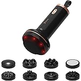 Handheld Cellulite Massager, Body Sculpting Machine, Rechargeable & Cordless, Stomach Fat Massager With 8 Massage Heads 2 Mesh Covers, Massage Abdominal Belly Thighs Butt Neck for Women Men at Home