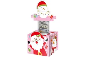 YSMILE Christmas Money Pull Box - Festive Cash Gift Holder with Pull-Out for Kids & Adults - Pink