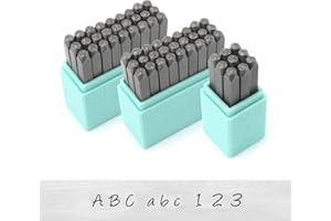 ImpressArt -The Original Basic Bridgette Letter & Number Metal Stamping Kit - (63 Piece Punch Set) Complete Set of 3 Metal Stamps - Uppercase/Lowercase/Number - 3MM
