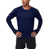 MIER Long Sleeve T Shirts for Men Quick Dry UPF 50+ UV Sun Protection Tee Shirt for Athletic Running Workout Gym Fishing