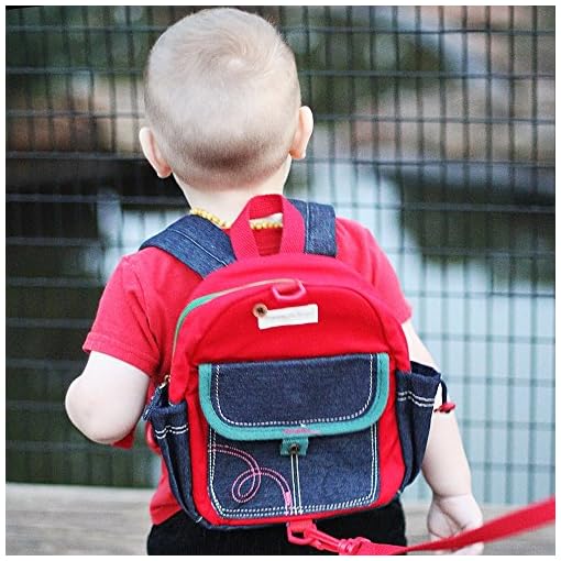 Toddler Backpack with Leash Never Lets Your Kids Get Away! Cute Child Safety Harness Bag for Pre-School! Keeps Essential Items Ready for Childcare! Great for Boys and Girls ! (Old Red) - Image 3