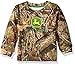 John Deere Boys' Ls Trademark Tee, Mossy Oak Breakup/Country, 24 Months