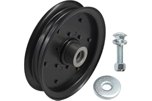 BIYOUPARTS 604231 126124 Flat Idler Pulley Compatible with Hustler Raptor Lawn Mower 52" 60" SD 939207 939181 938696 938688 Decks 938597 937854 937813 937763 937755 280-811