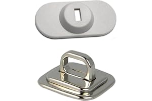 CaLeQi Anchored+Anti Theft Lock Hole with for All Desktops, Laptops,MacBook,iPad,iPhone and Projectors (Anchor + Metal Lock)