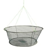 LikeFish Foldable Fishing Net Hand Casting Cage Crab Net for Minnows, Crab, Lobsters, Fishes