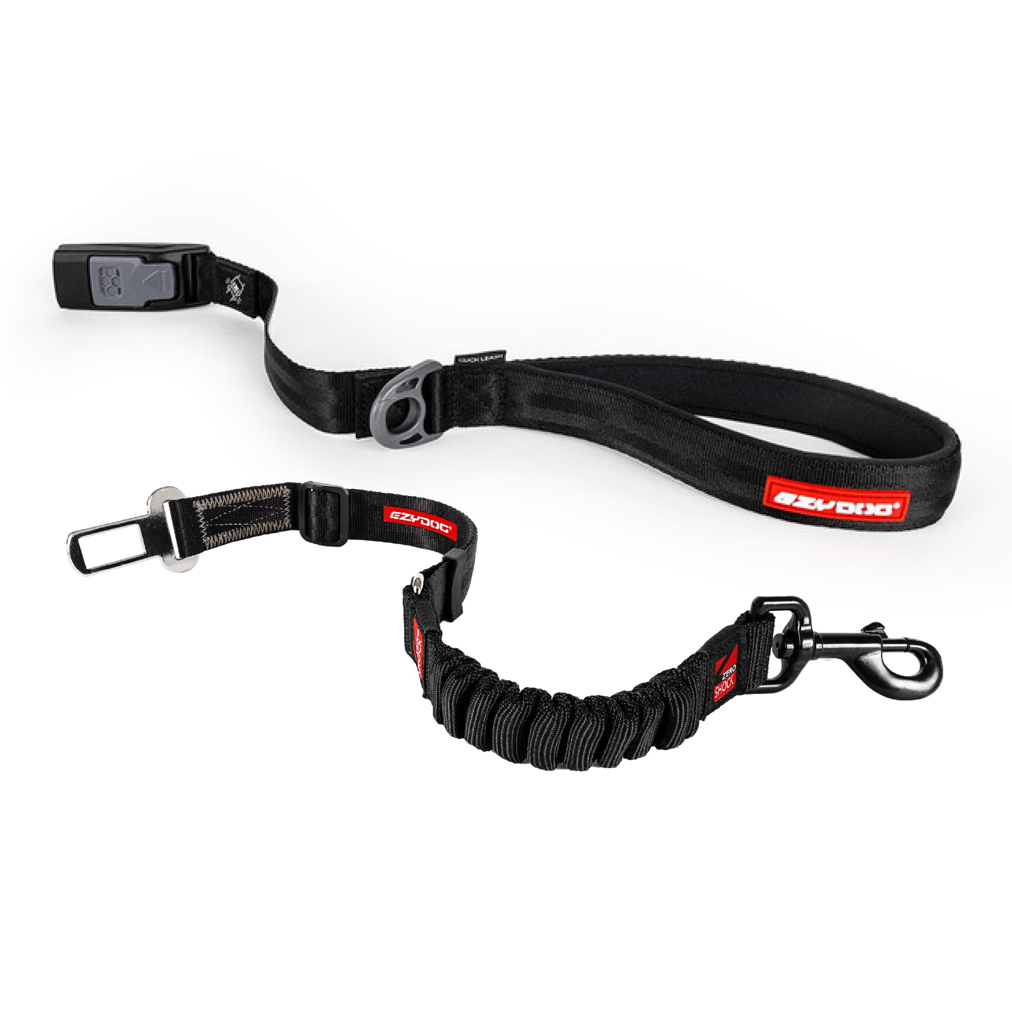 EZYDOG Drive Click Handle | Car Compatible, Lead + Handle 2in1, Car Restraint Seat Belt, Safety Seat Belt for Trips, Universal Car Seatbelt for Dogs (Drive Click Lead + Click Dog Seat Belt)