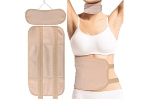 DASIUIP 2 Pack Castor Oil Pack Wrap Set, Adjustable Reusable Organic Castor Oil Pack Kit, Castor Oil Packs for Liver Detox with Elastic Strap Cotton Machine Washable Anti Oil Leak