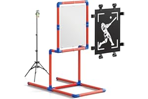 Baseball Strike Zone Target - Interchangeable Transparent Or Fabric Targets,Sturdy PVC Frame, Adjustable Tripod Stand, Ideal 