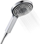 OFFO Shower Head and Hose 1.5m 6 Modes Large 130mm Chrome