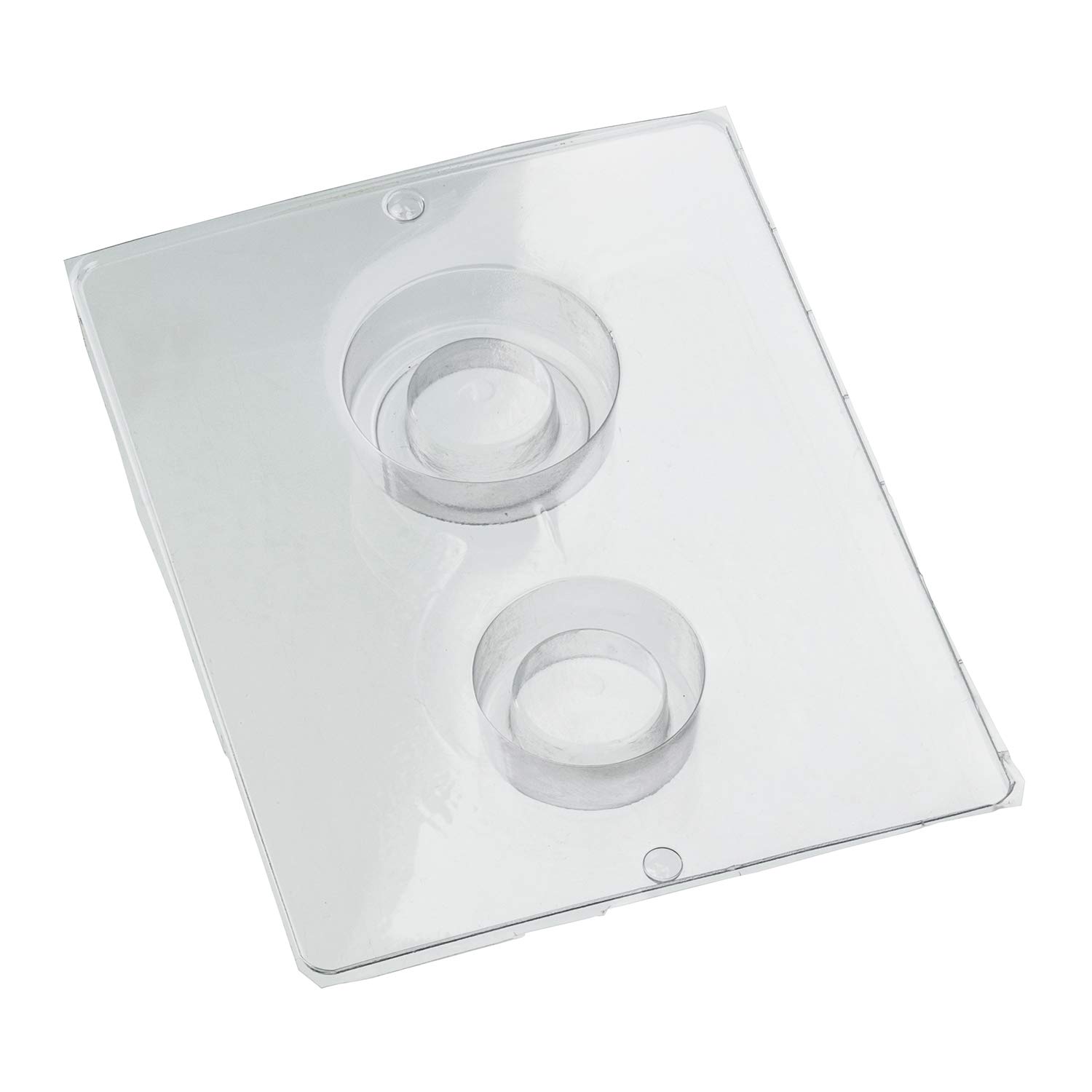 efco 9500004 Round Tealight Mould 2 Pieces Clear DIN A4