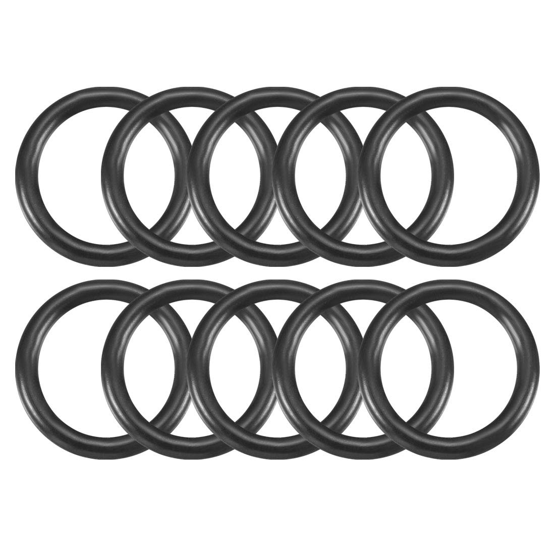 Sourcingmap Nitrile Rubber O-Rings, 23mm OD 17mm ID 3mm Width, Metric Sealing Gasket, Pack of 10