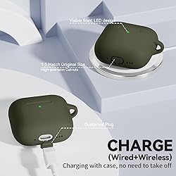 for AirPods 4 Case, Soft Silicone Protective Case