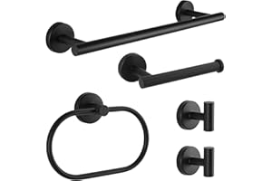 Towel Holder, 5 Piece - Bathroom Accessories Set, 304 Stainless Steel Towel Rack, Bathroom Decor, Towels Sets Bathroom, Porte