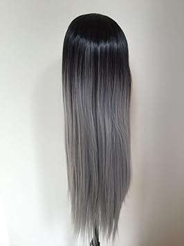 Ladies 3 4 Wig Fall Clip In Hair Piece Extensions Ombre Dip Dye