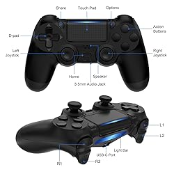 TIANHOO PS4 Controller Wireless, with Vibration