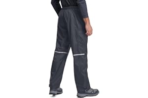 YEVTZL Men's Rain Pants Waterproof Over Pants with Zipper Pocket, Wind Proof Outdoor Cloth for Hiking, Fishing, Cycling, Motorcycle