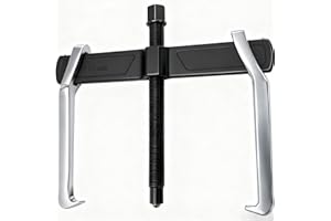 Tlence 2-Jaw Gear Puller, 10 Inch Two Claws Puller Tool, Adjustable Steel Bearing Pulling Device, Heavy Duty Removal Pulleys, Separate Lifting Device for Flywheel Industrial Use, DIY Projects