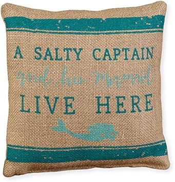 Amazon Com The Country House Collection Small Burlap Pillow 8 X