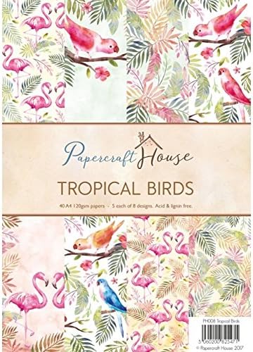 Wild Rose Studio Paper Pack - Tropical Birds A4