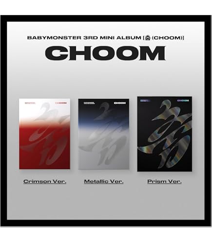 BABYMONSTER CHOOM 3rd Mini Album Standard Crimson Version CD+