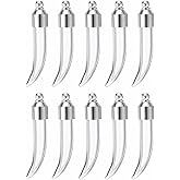 HARFINGTON Name on Rice Glass Vial Pendant Widths Mini Glass Bottles, for Necklace Wish Bottles DIY Pendant Craft Souvenirs