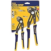 IRWIN VISE-GRIP GrooveLock Pliers Set, V-Jaw, 2-Piece (2078709)