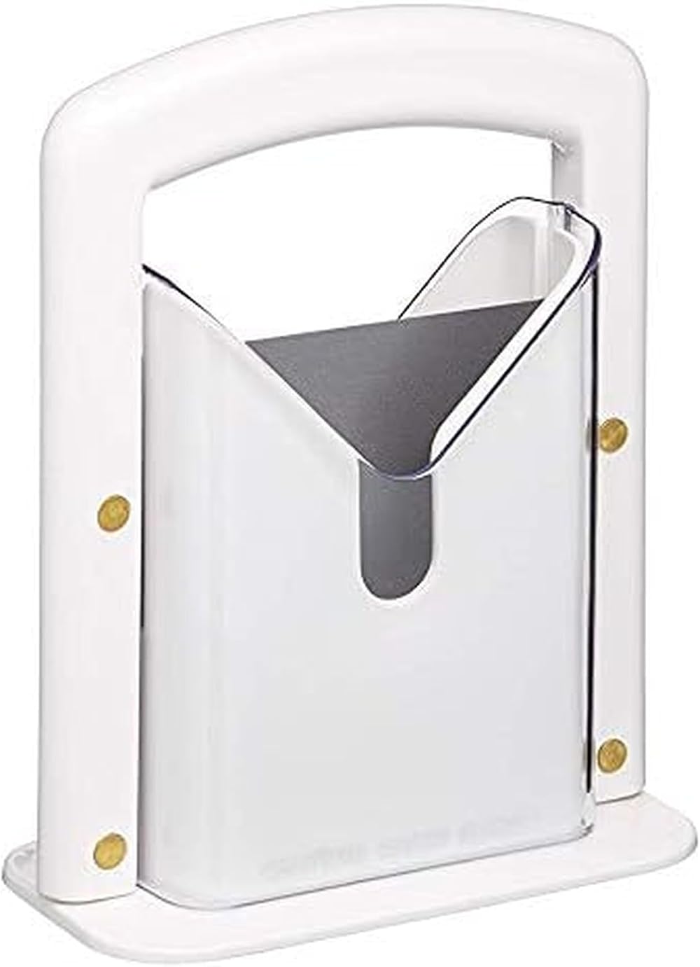 KitchenCraft Bagel Slicer Cutter White Plastic Carbon Steel Gift Box