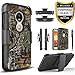Motorola Moto G6 Play Case, Moto G6 Forge Case with [Tempered Glass Screen Protector],[Not Fit Moto G6/G6 Plus] Built-in Kickstand and Stylus Circlemalls Combo Holster Phone Cover-Camo